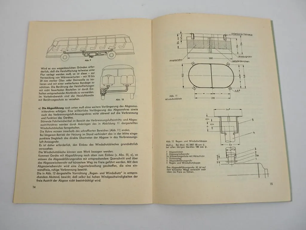 Webasto HL3003 6503 9503 12502 65a Heizgeräte Einbauanweisung