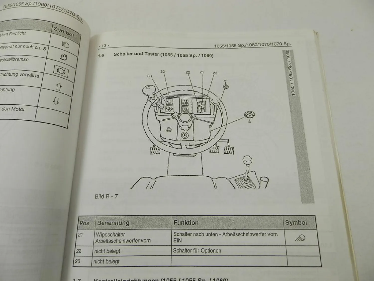 Weidemann Hoftrac 1055 1060 1070 D P M Spezial Betriebsanleitung 1999
