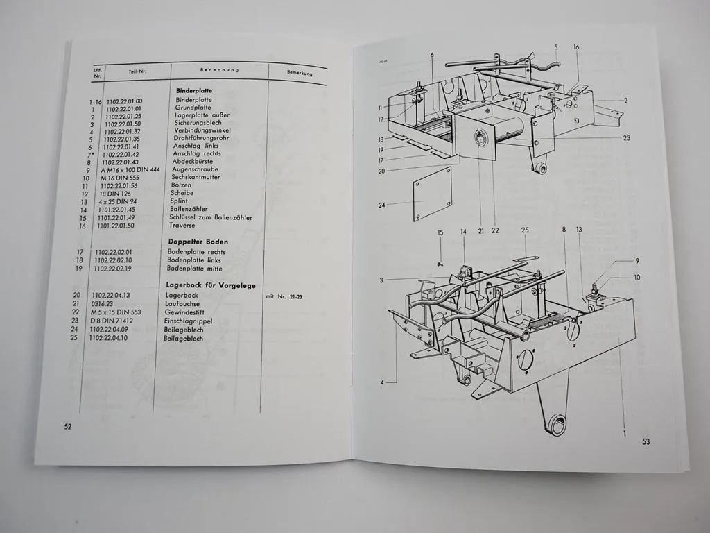 Welger AP 30 Aufsammelpresse AP30 Betriebsanleitung Ersatzteilliste Einstellungen