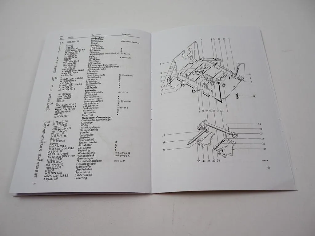 Welger AP 45 + AP45D Aufsammelpresse Ersatzteilliste