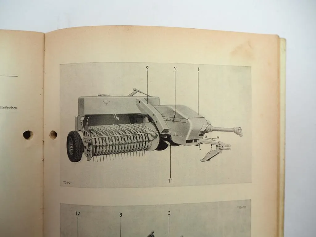 Welger AP51 AP51D Aufsammelpresse Ersatzteilliste Anbauanleitung Ballenwerfer