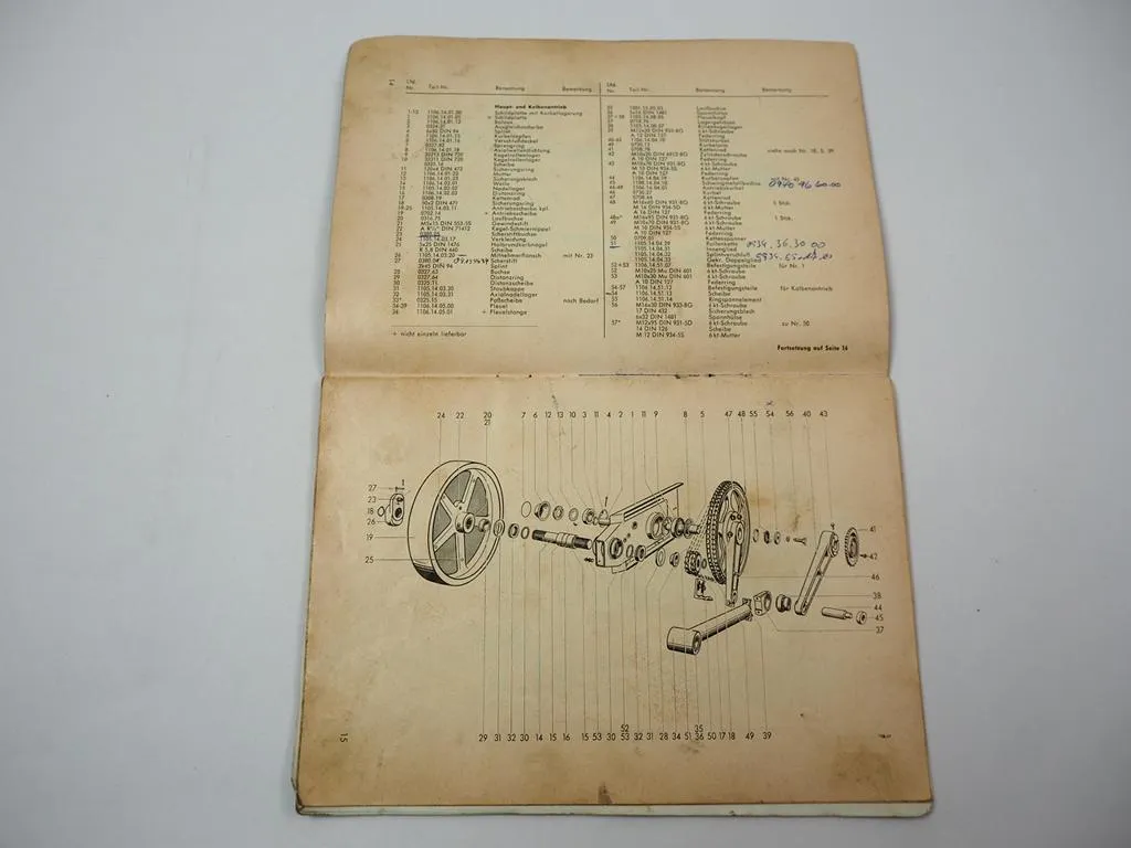 Welger AP12K Aufsammelpresse Ersatzteilliste Anbauanleitung Ballenwerfer 1966