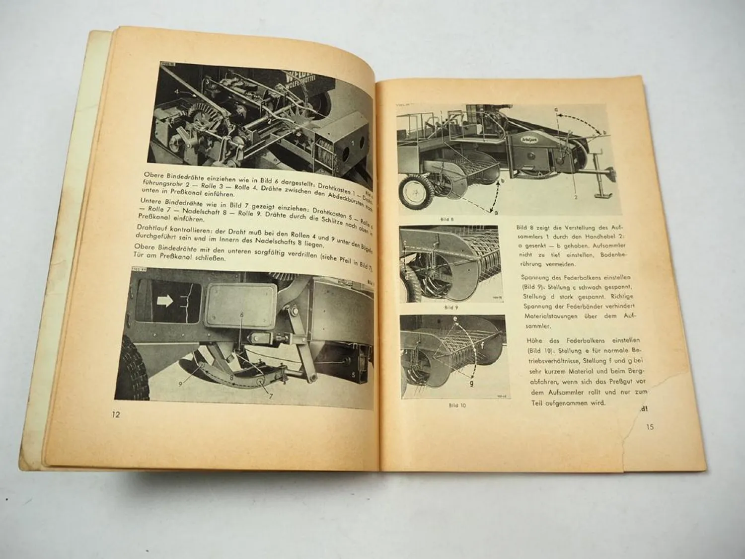 Welger AP30 Aufsammelpresse Betriebsanleitung Ersatzteilliste 1959