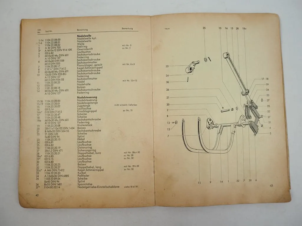 Welger AP40 Aufsammelpresse Betriebsanleitung Bedienung Ersatzteilliste 1965