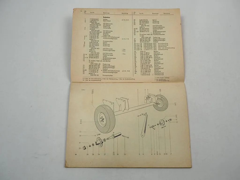 Welger AP41 Aufsammelpresse Ersatzteilliste Ersatzteilkatalog 1970