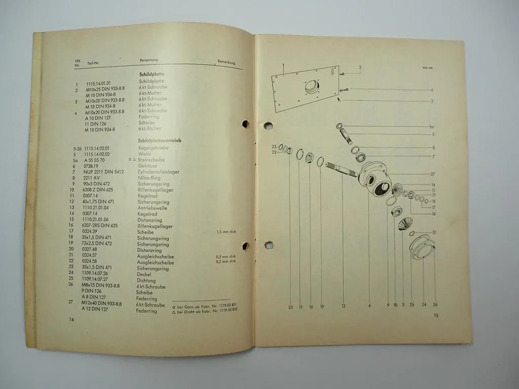Welger AP45 AP45D Aufsammelpresse Ersatzteilliste Ersatzteilkatalog 1972