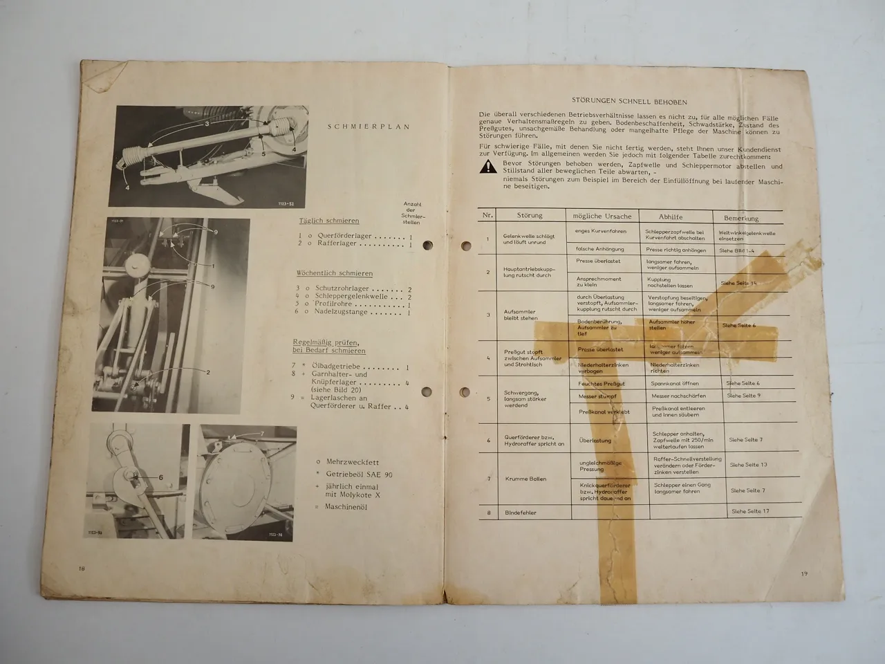 Welger AP73 AP83 Aufsammelpresse Betriebsanleitung Bedienungsanleitung 1982