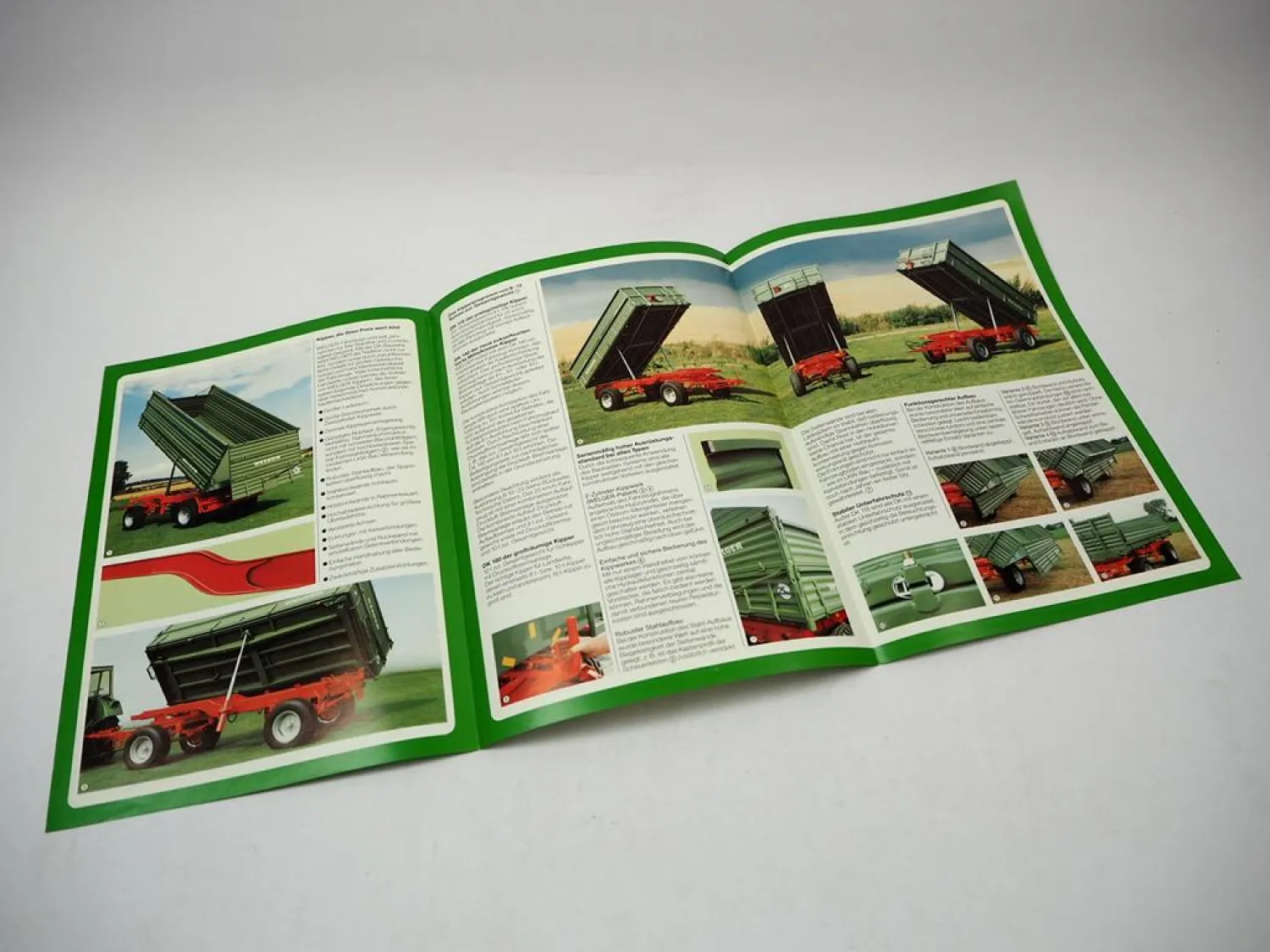 Welger DK 115 140 180 Dreiseitenkipper Prospekt Technische Daten 09/1989