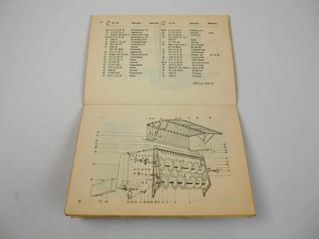 Welger EH120 Hochablader Ersatzteilliste 1975