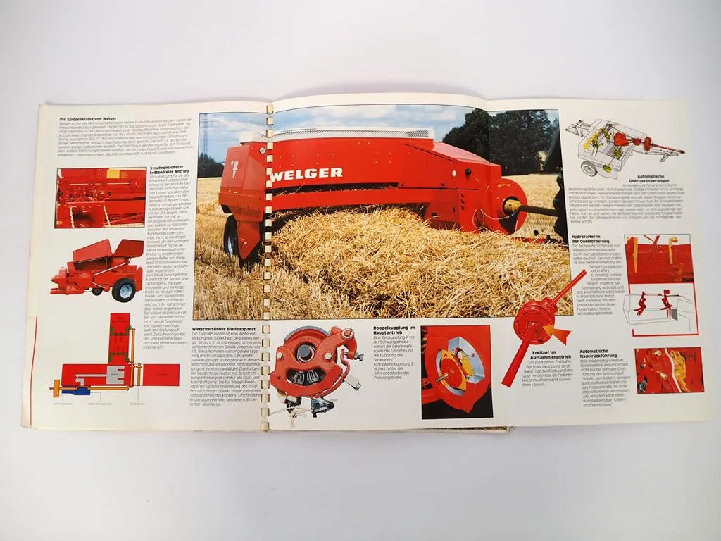 Welger Prospektmappe Verkaufsprogramm 1996 Pressen Kipper Dungstreuer