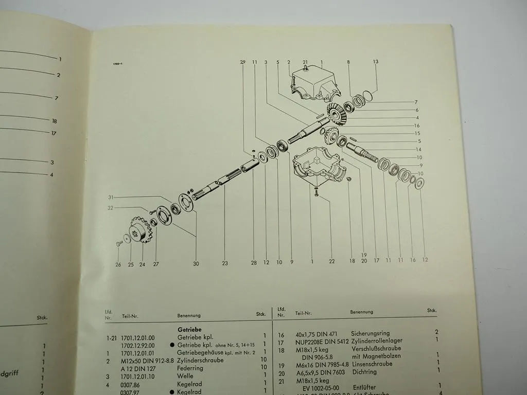 Welger RP180 Rollpresse Betriebsanleitung Ersatzteilliste 1979