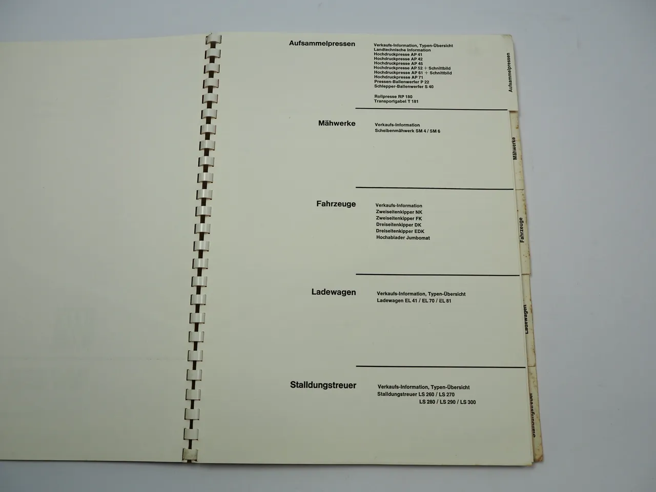 Welger Verkaufsprogramm Prospekt Mappe Pressen Mähwerke Ladewagen 1978