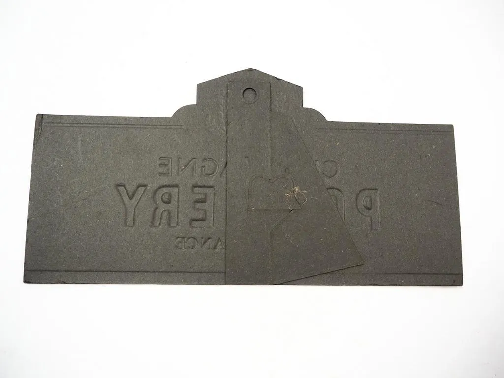 Werbeschild Champagne Pommery Pappe zum Aufstellen / Aufhängen ca. 1970