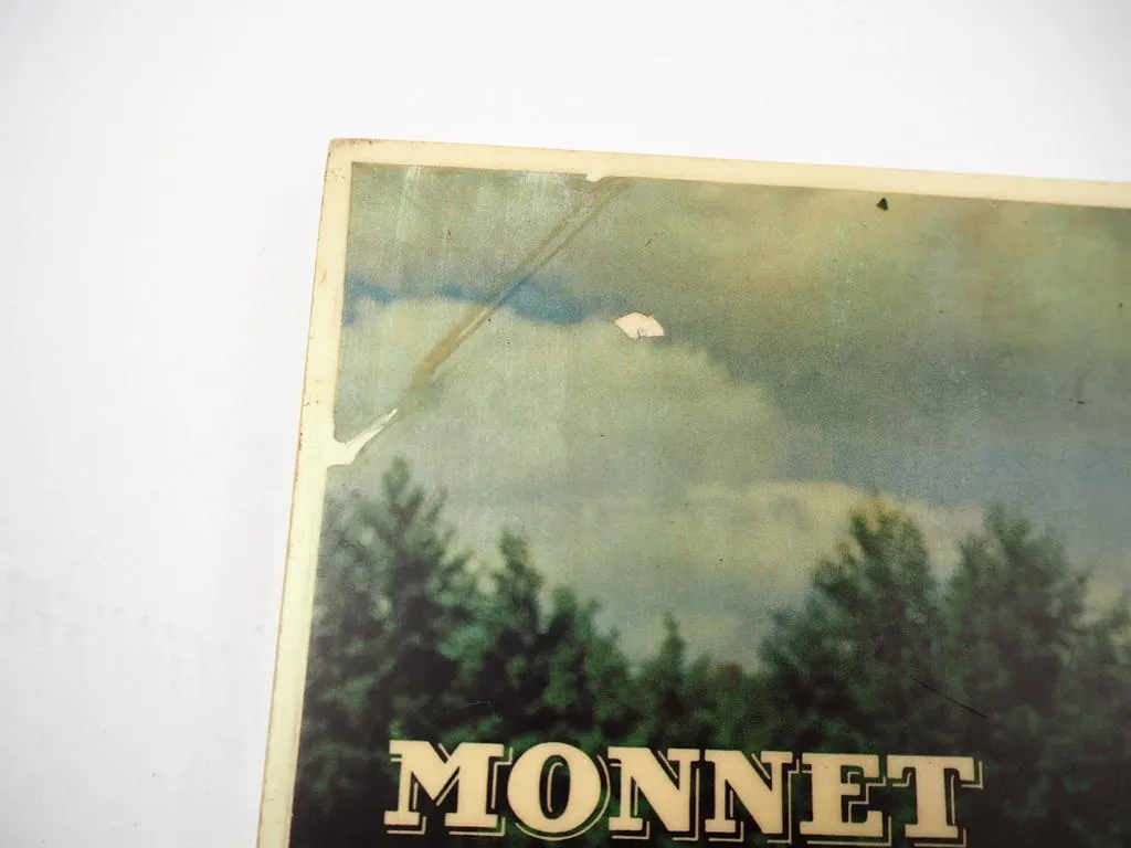 Werbetafel Monnet Cognac 1963 Holz Kunststoff Technik München