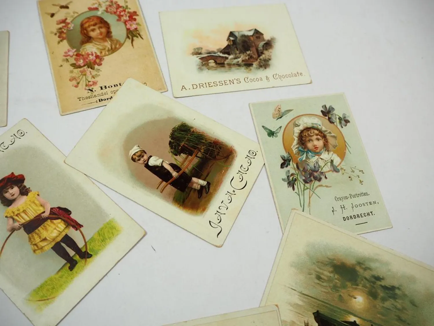 Werbung Kakao Schokolade Holland um 1900 Driessen Joosten Bonten VanTsant