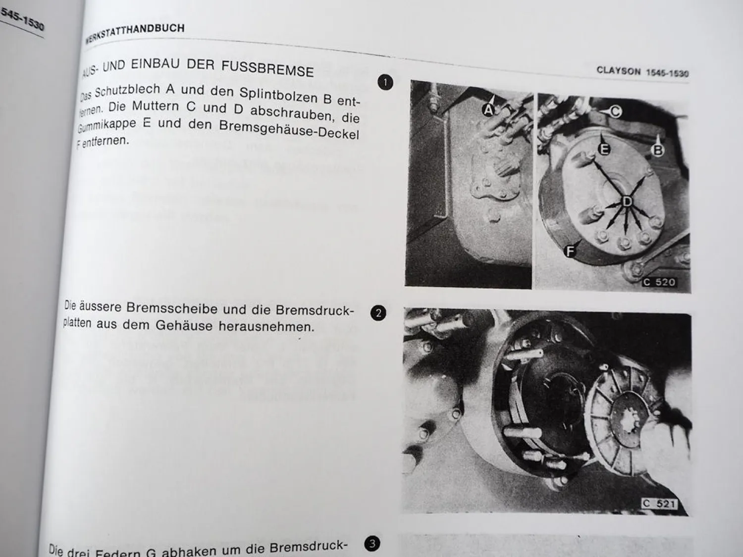 Werkstatthandbuch Clayson 1530 und 1545 Mähdrescher - Reparaturleitfaden