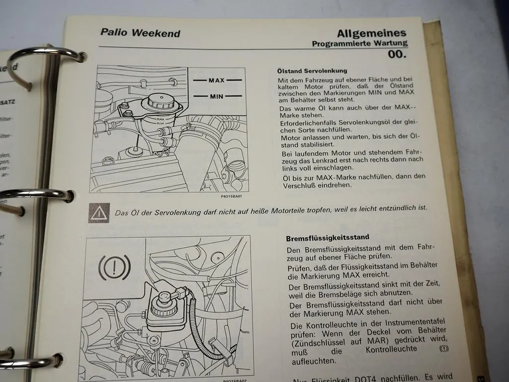 Werkstatthandbuch Fiat Palio Weekend Strada 1G Reparaturanleitung 1997 - 2002