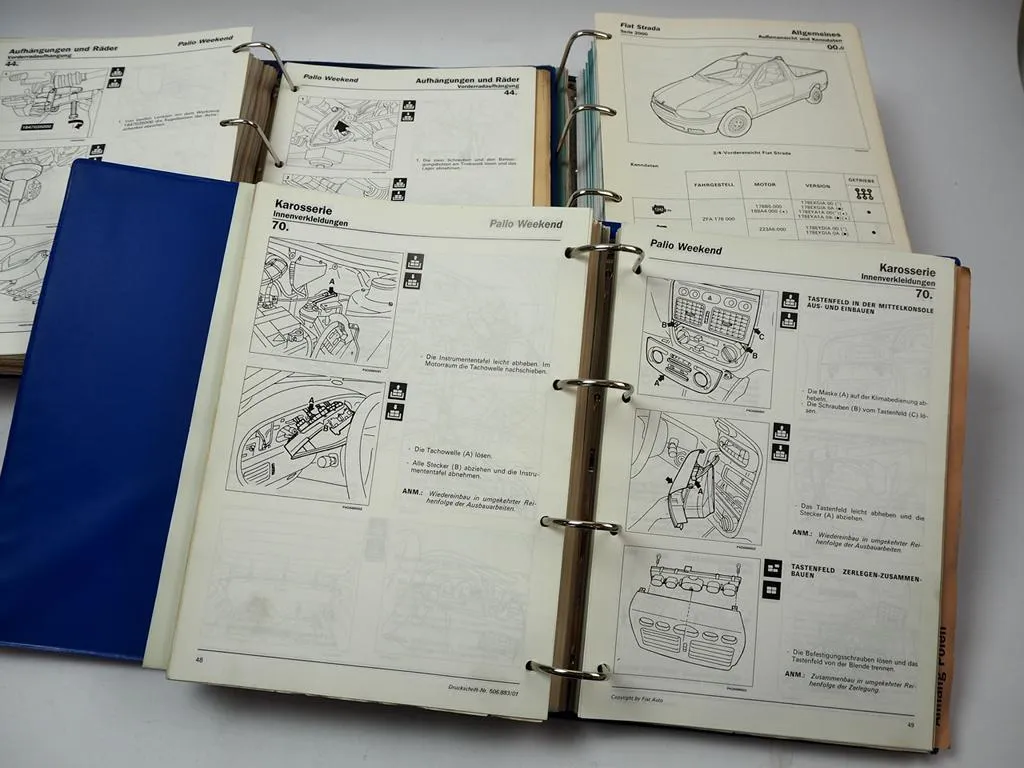 Werkstatthandbuch Fiat Palio Weekend Strada 1G Reparaturanleitung 1997 - 2002