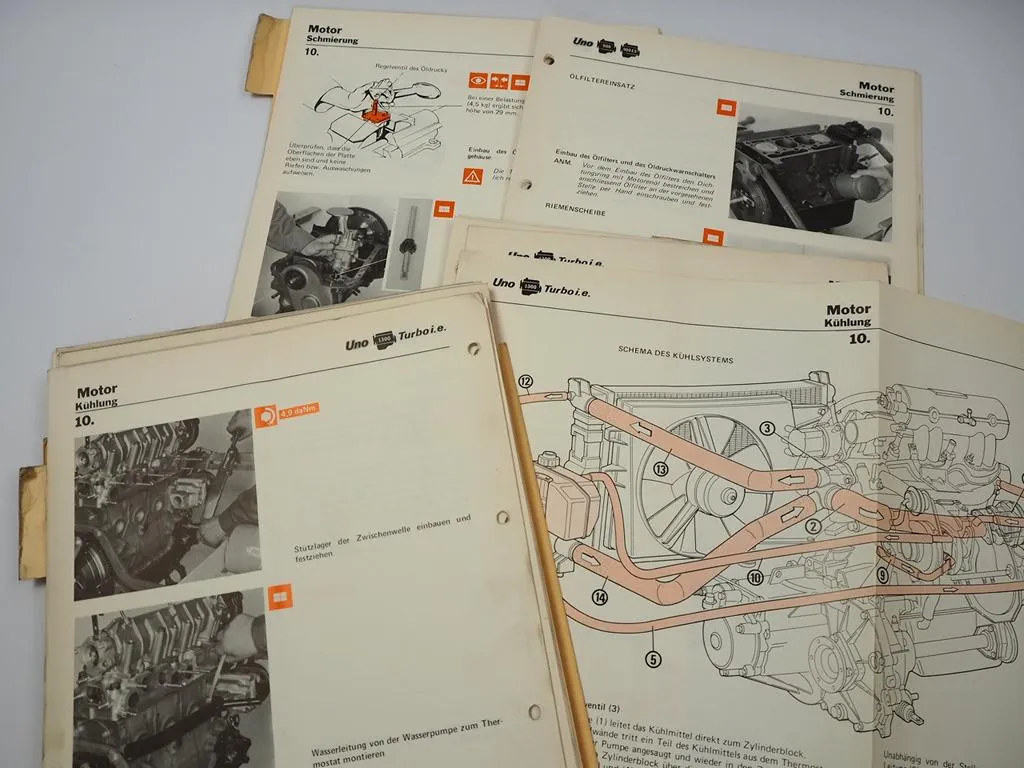Werkstatthandbuch Fiat Uno Typ 146 Motor 0,9 1,1 1,3 Turbo i.e. Überholung