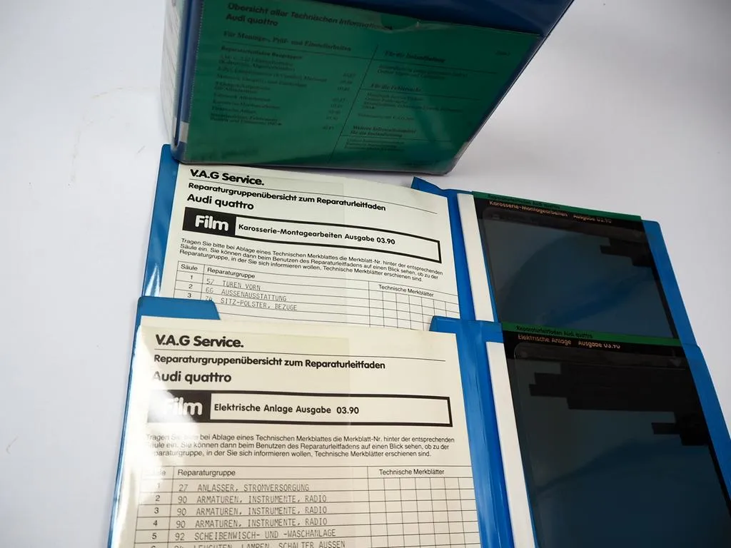 Werkstatthandbuch Film Audi Quattro Urquattro Elektrik Karosserie Montagearbeiten