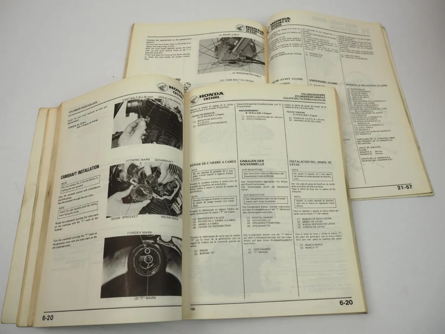 Werkstatthandbuch Honda CB250RS -DX CL250S MC02 MD04 Reparaturanleitung 1980/82