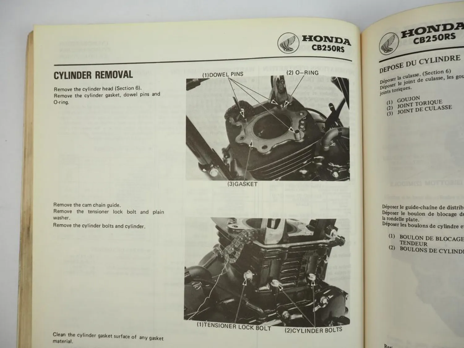 Werkstatthandbuch Honda CB250RS -DX CL250S MC02 MD04 Reparaturanleitung 1980/82