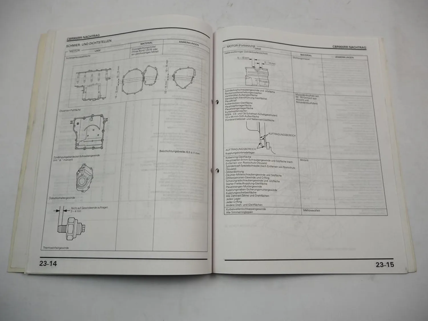Werkstatthandbuch Honda CBR 900 RR SC33 FireBlade Nachtrag 1998 Reparaturanleitung