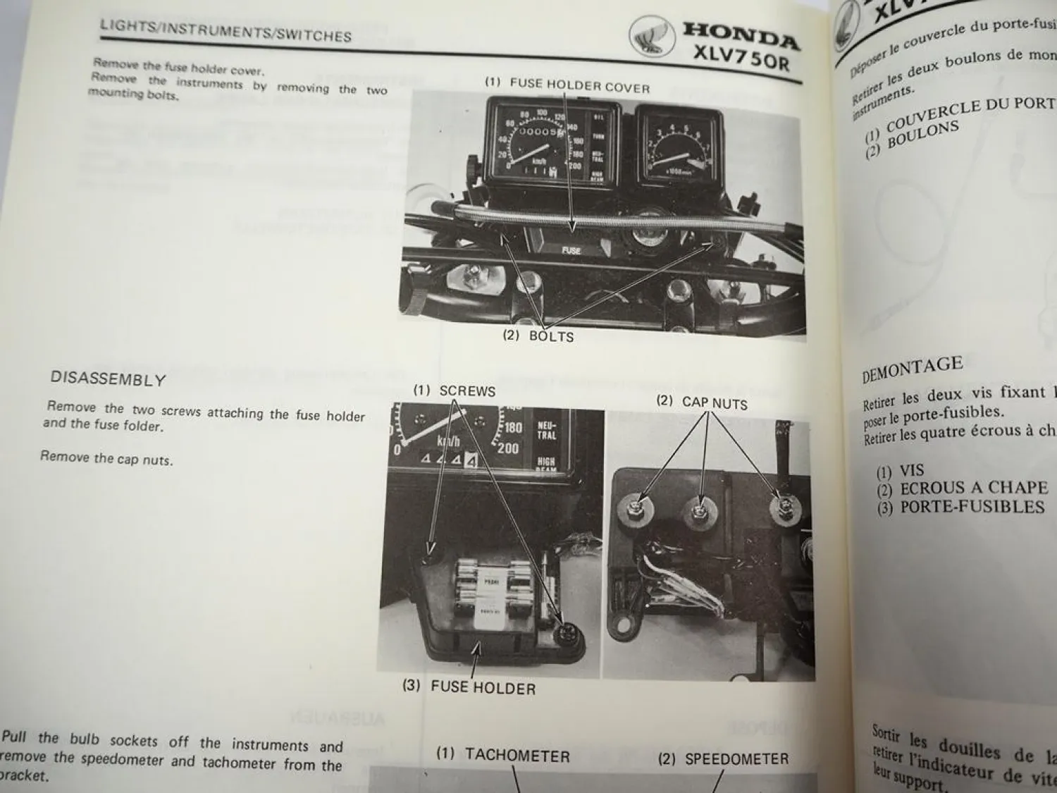 Werkstatthandbuch Honda XLV750R RD01 1983 Shop Manual Reparaturanleitung