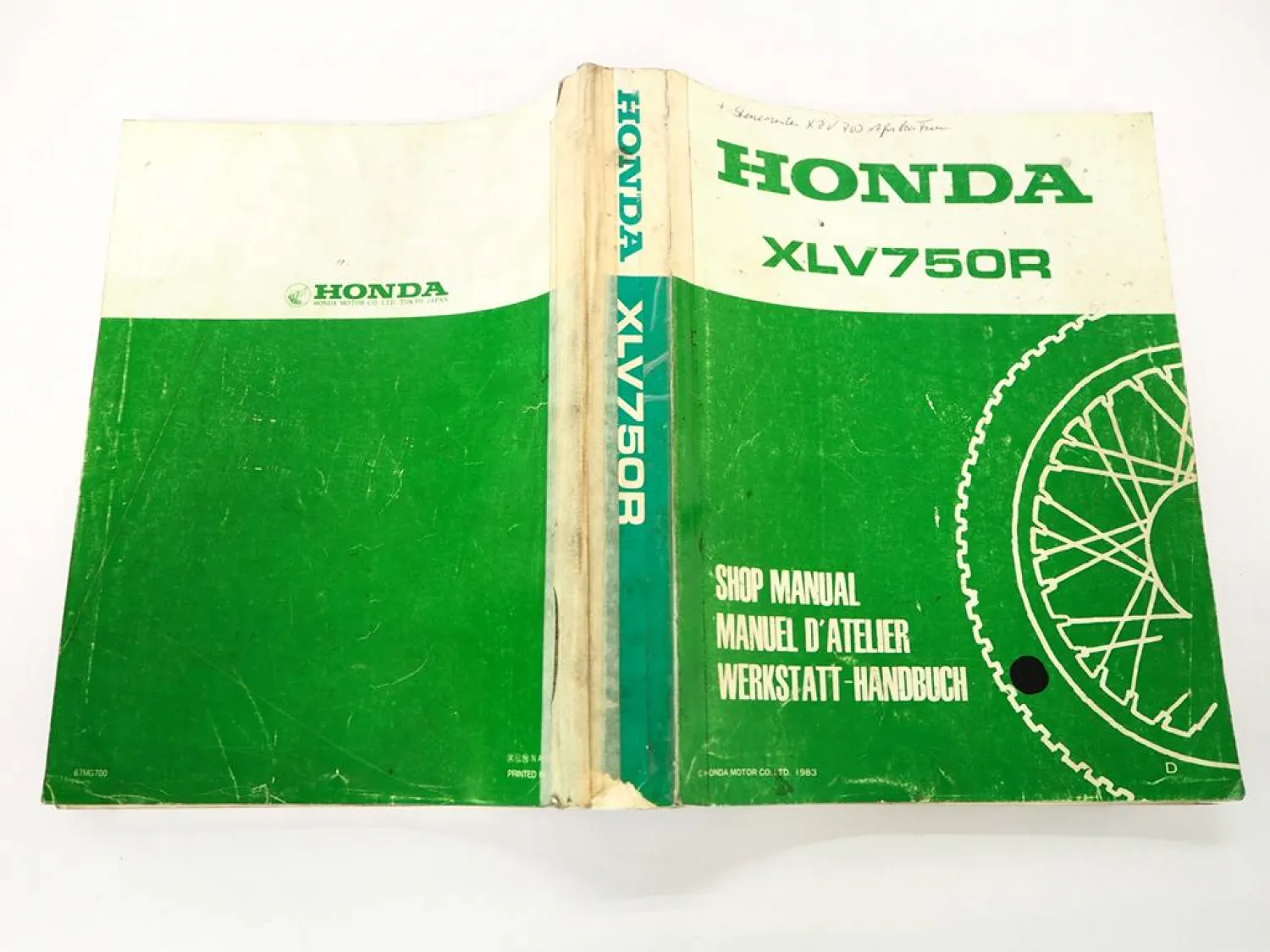 Werkstatthandbuch Honda XLV750R RD01 1983 Shop Manual Reparaturanleitung