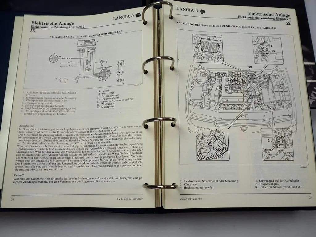Werkstatthandbuch Lancia Delta 836 HPE 16V turbo TD Reparaturanleitung 1993 - 99