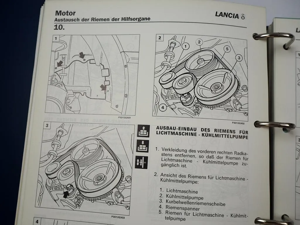 Werkstatthandbuch Lancia Delta 836 HPE 16V turbo TD Reparaturanleitung 1993 - 99