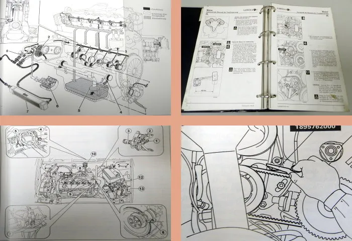 Werkstatthandbuch Lancia kappa / k SW / Coupe Reparaturanleitung 5 Bände 1994-99