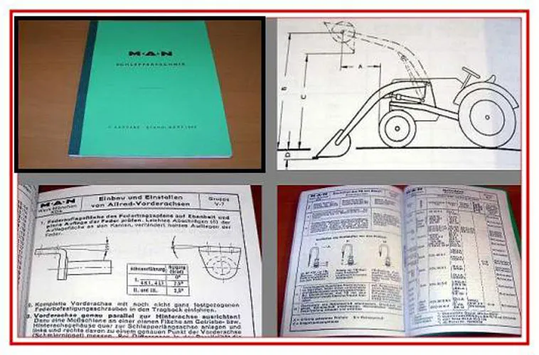 Werkstatthandbuch MAN Schlepper Technik Daten Handbuch 1963