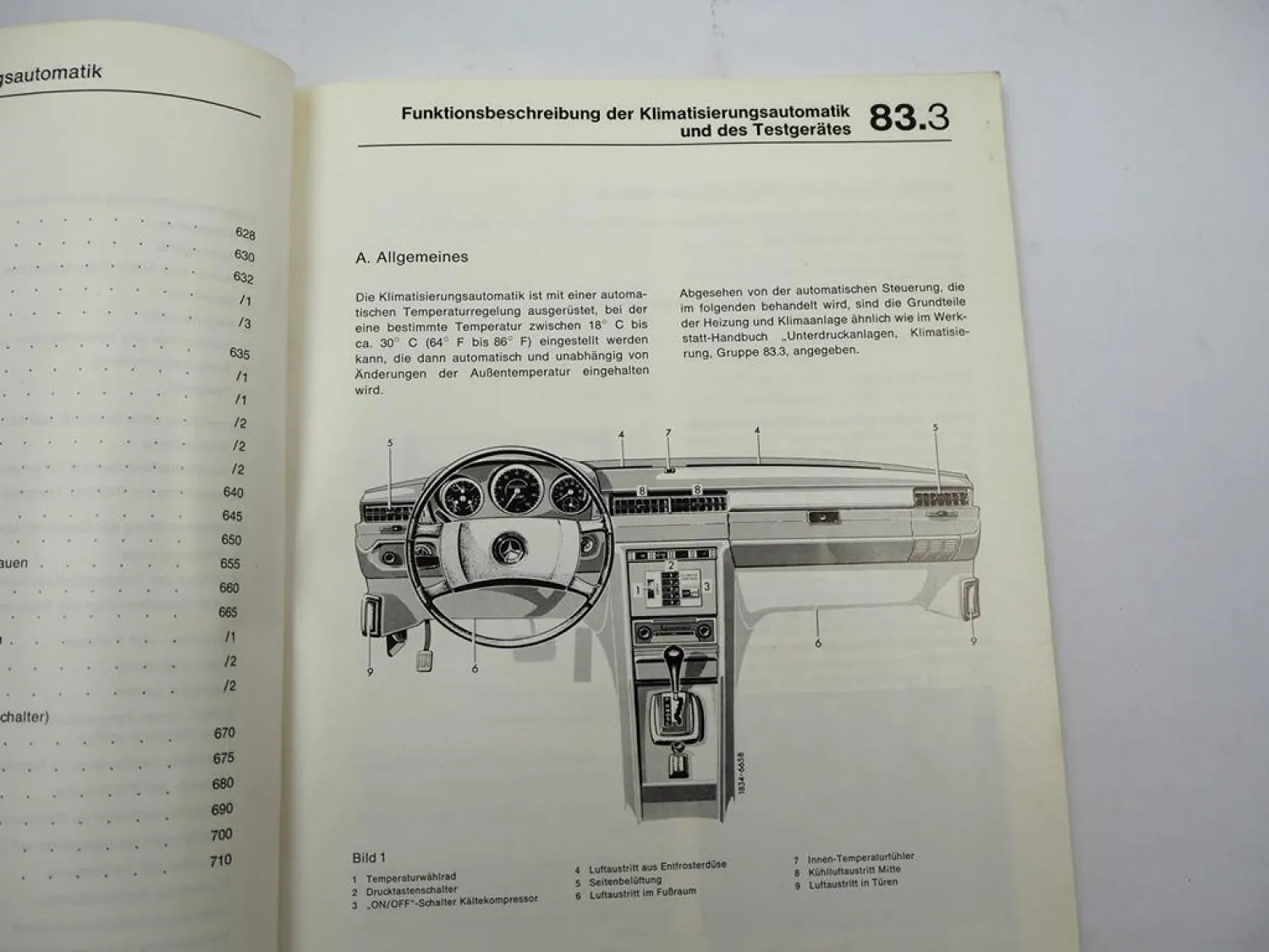 Werkstatthandbuch Mercedes 280S 450 SE SEL USA Typ 116 Klimaanlage Automatik