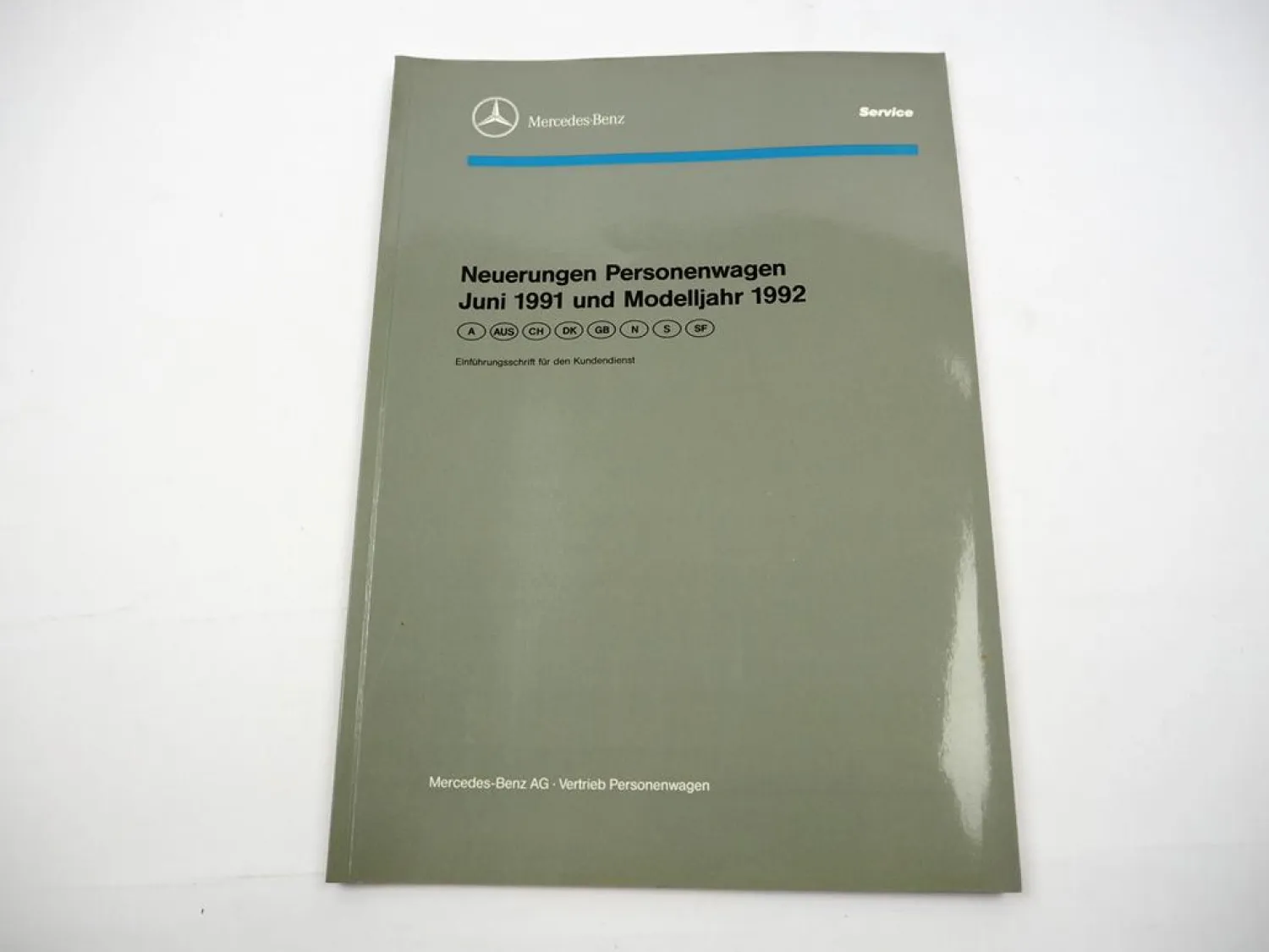 Werkstatthandbuch Mercedes Benz 124 129 140 201 Schulung Neuerungen MJ 1992