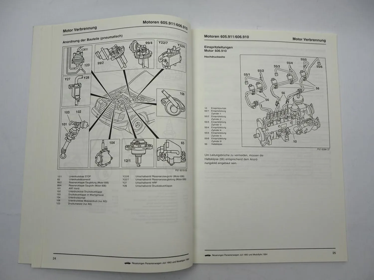 Werkstatthandbuch Mercedes Benz 124 129 140 202 SL280-SL600, S280-S320 E200-E300
