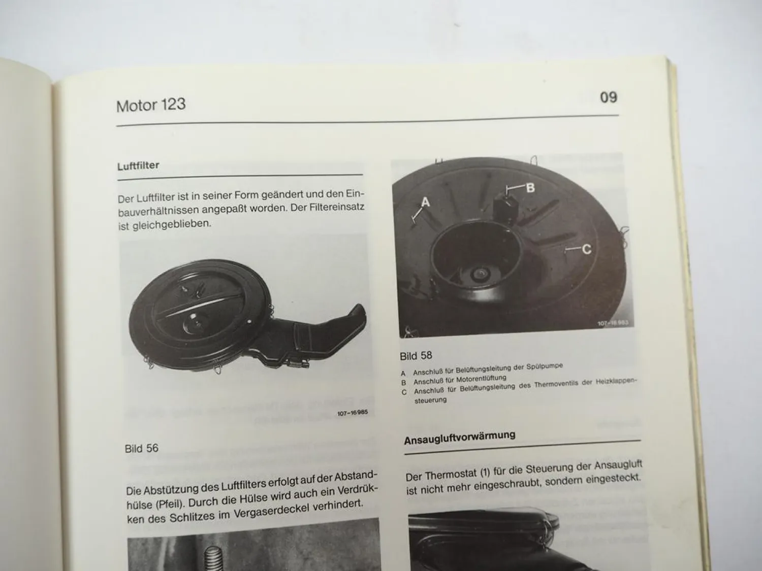 Werkstatthandbuch Mercedes Benz Typ 107 116 123 Einführungsschrift ab 9 / 1979