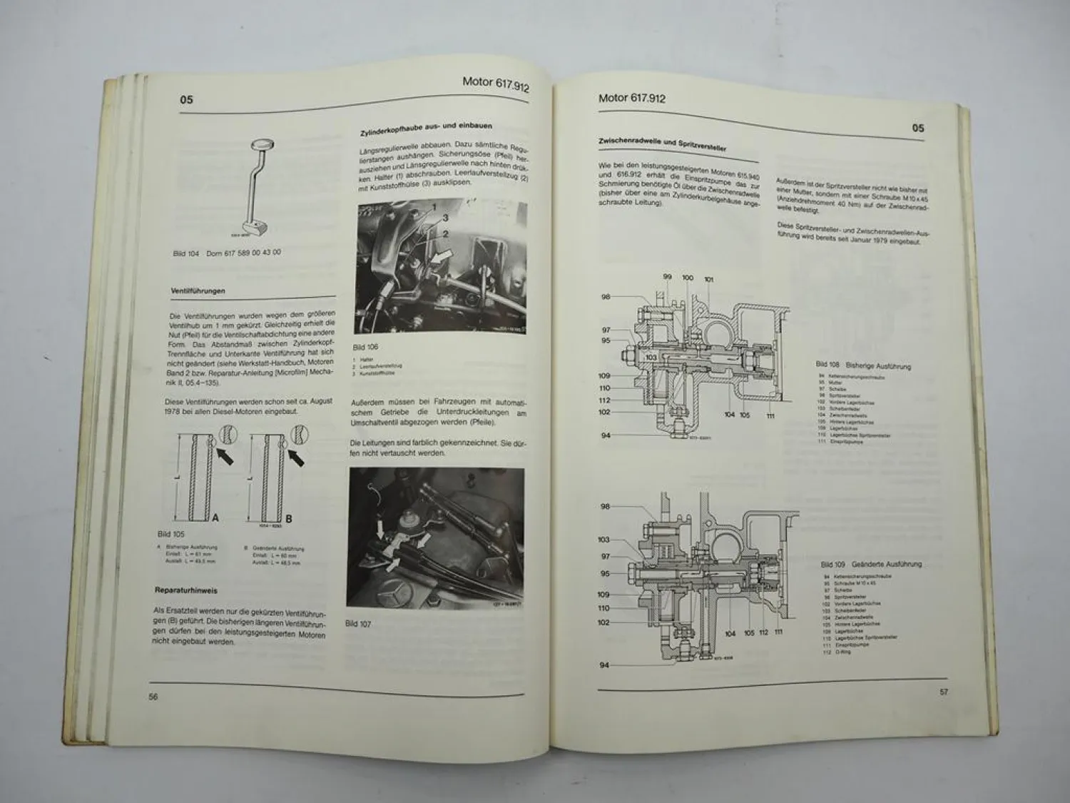 Werkstatthandbuch Mercedes Benz Typ 107 116 123 Einführungsschrift ab 9 / 1979