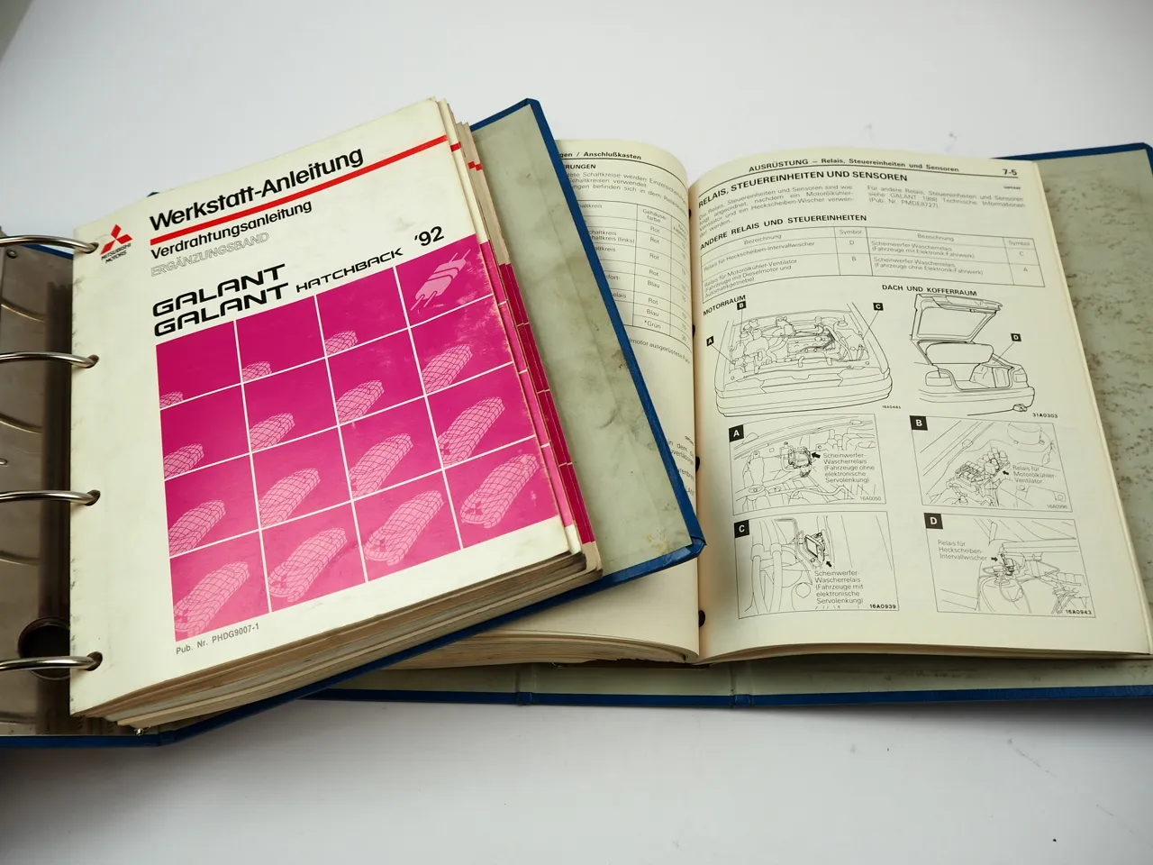 Werkstatthandbuch Mitsubishi Galant E30 1987 - 1992 Reparaturanleitung Schaltpläne