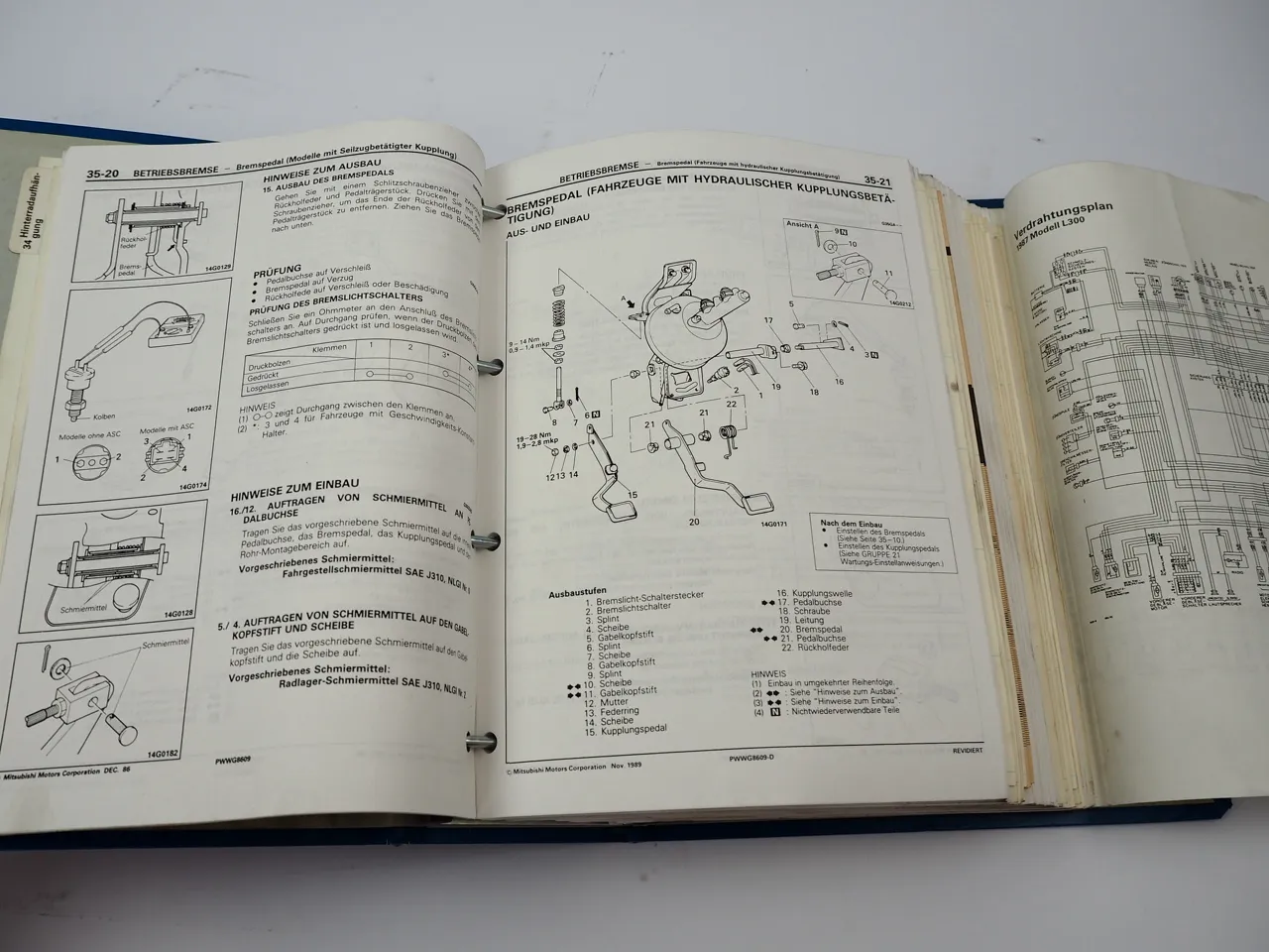 Werkstatthandbuch Mitsubishi L300 II P0 Reparaturhandbuch ab 1987 - 1994