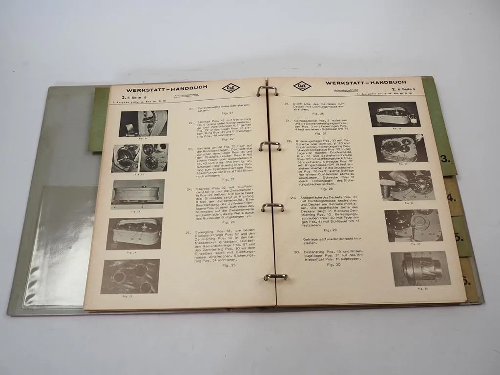 Werkstatthandbuch O&K RH6 Reparaturanleitung Bagger Montage Instandsetzung 1969