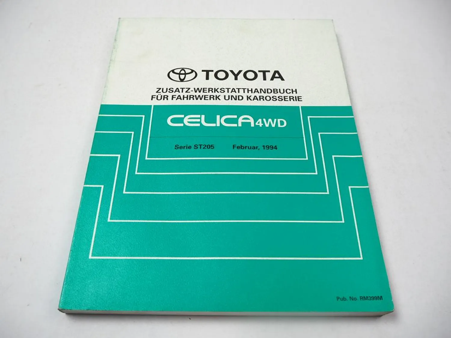 Werkstatthandbuch Toyota Celica T20 4WD ST205 Ergänzung 1994 Reparaturanleitung