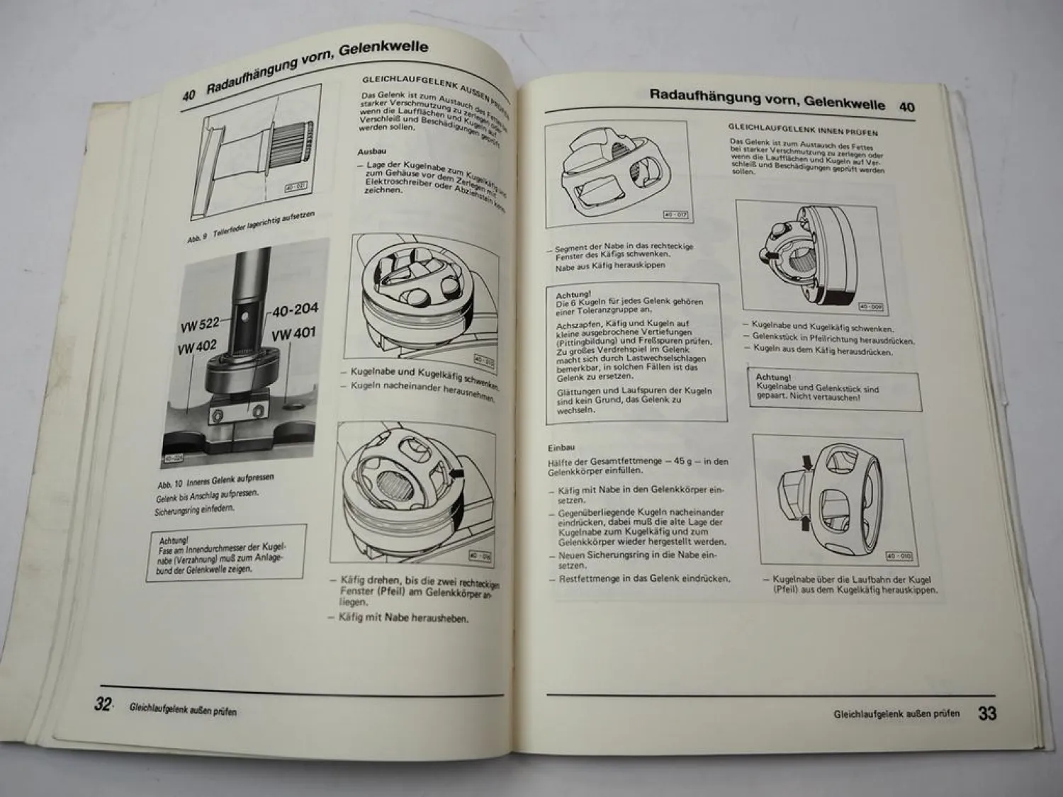 Werkstatthandbuch VW T3 Fahrwerk Allradantrieb 1985 - 1991 Reparaturleitfaden