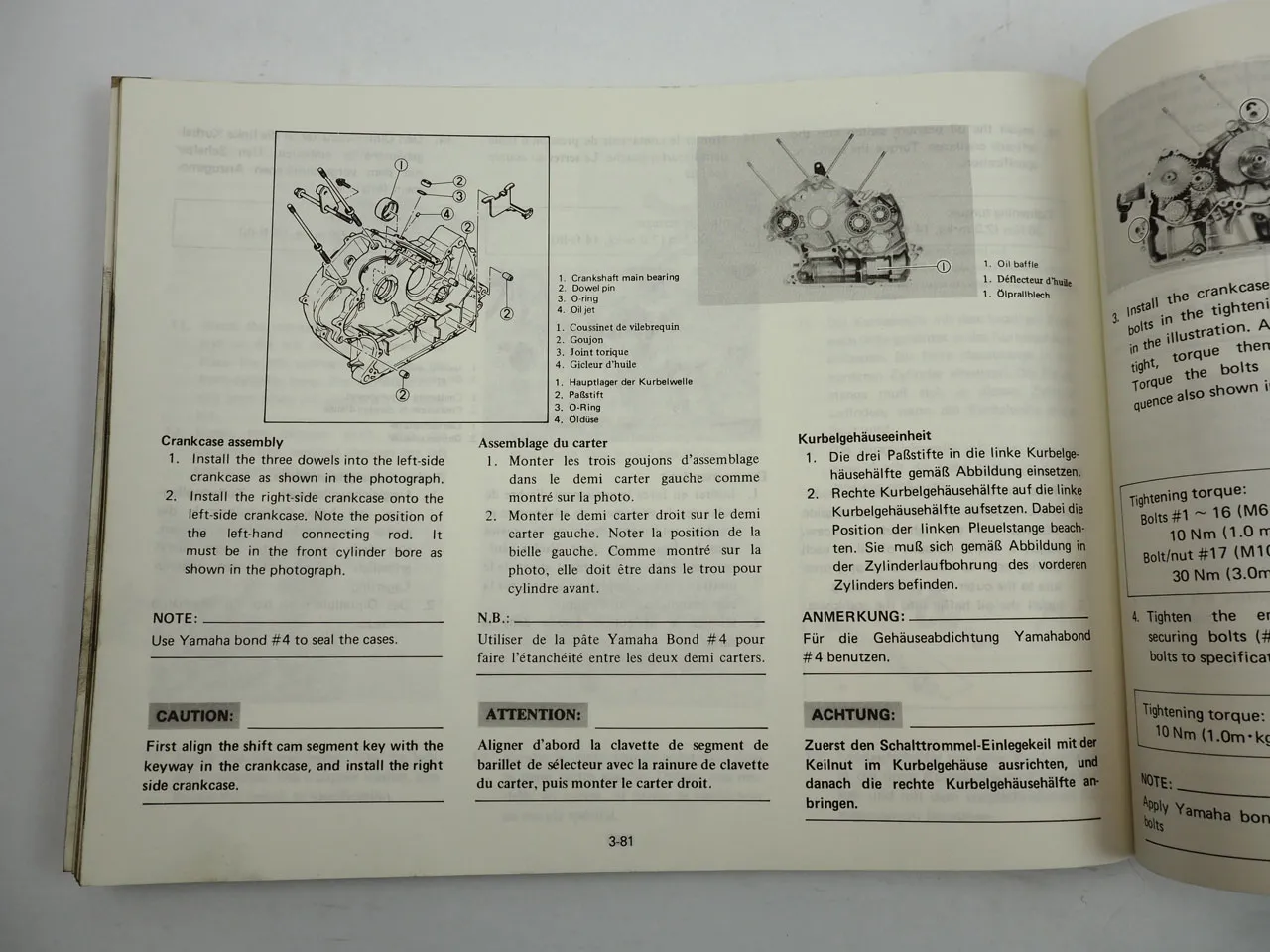 Yamaha XZ 550 11U Reparaturhandbuch Werkstatthandbuch Service Manual 1982