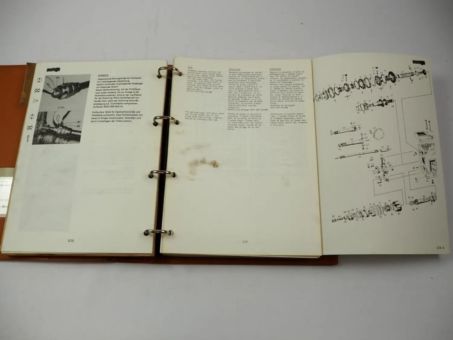 Werkstatthandbuch ZF T3000 T-3000 Schleppertriebwerk schrägverzahnt 1980