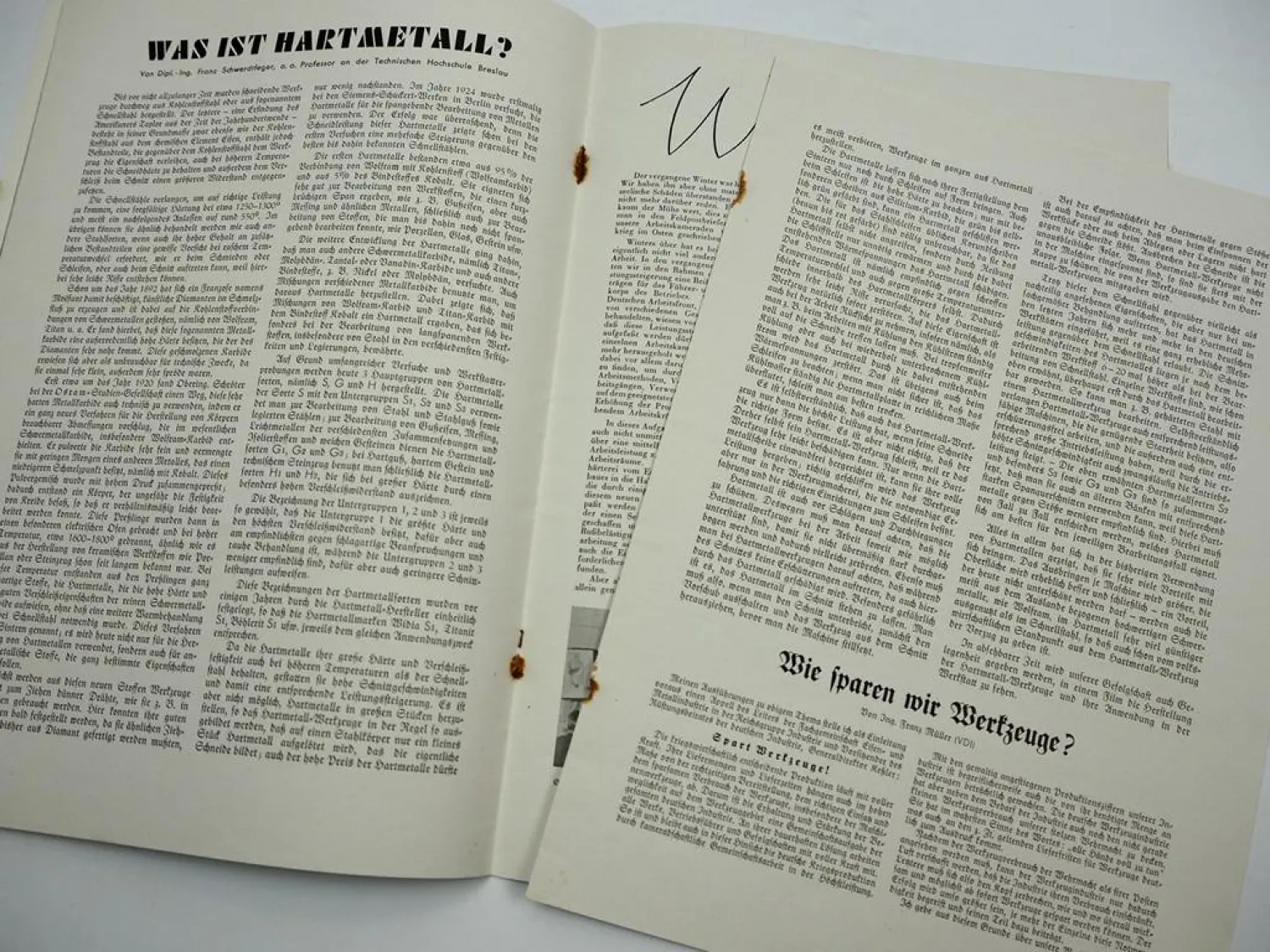 Werkszeitschrift der Kugelfischer Betriebe Unser Werk und wir 1942 Kugellager