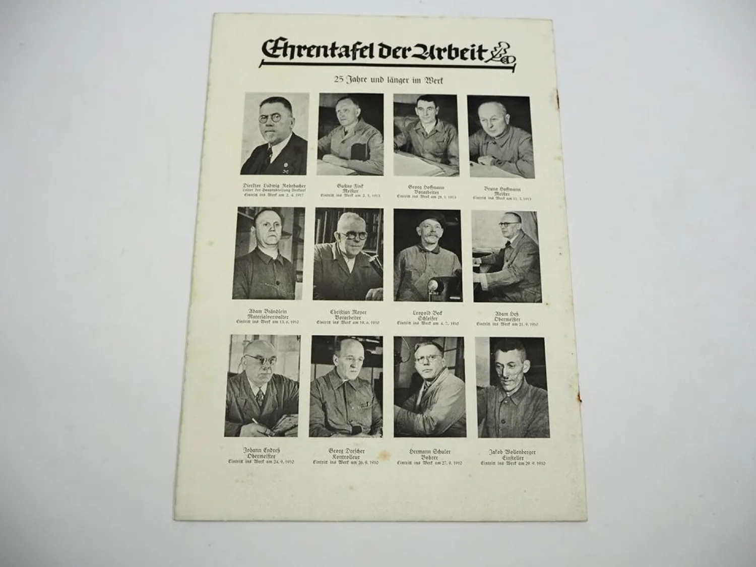 Werkszeitschrift der Kugelfischer Betriebe Unser Werk und wir 1942 Kugellager