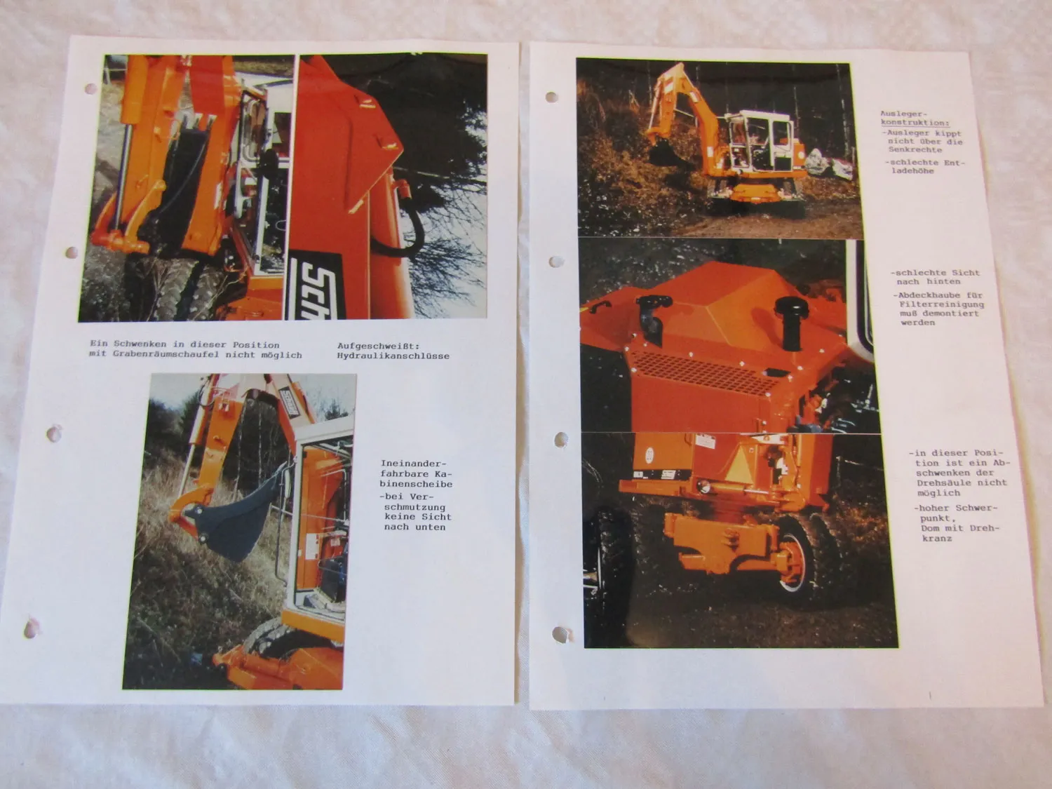 Wettbewerbsvergleich mit Fotos Zeppelin ZM9 Shaeff HML30E Atlas AB1004 Mobil