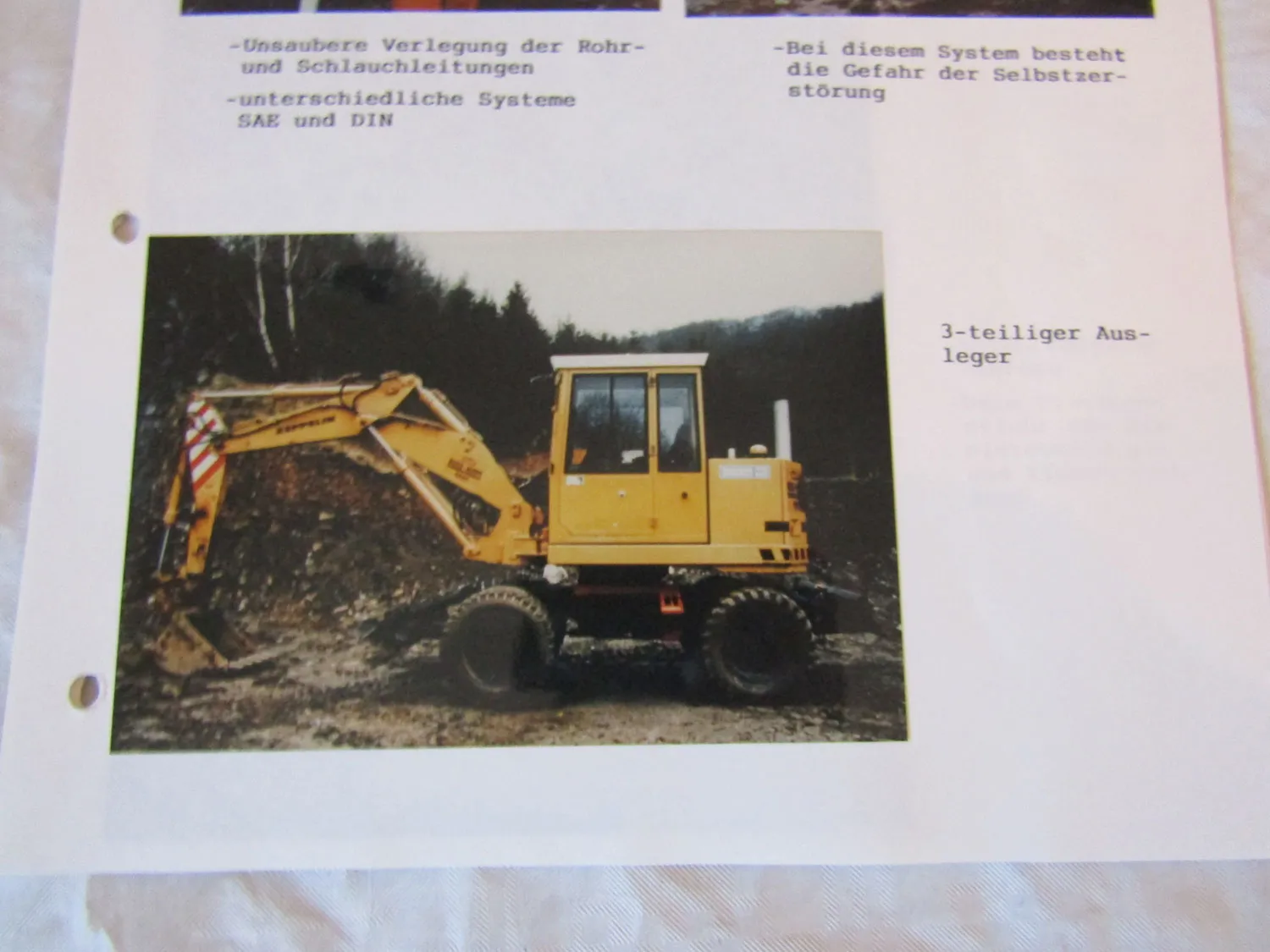 Wettbewerbsvergleich mit Fotos Zeppelin ZM9 Shaeff HML30E Atlas AB1004 Mobil