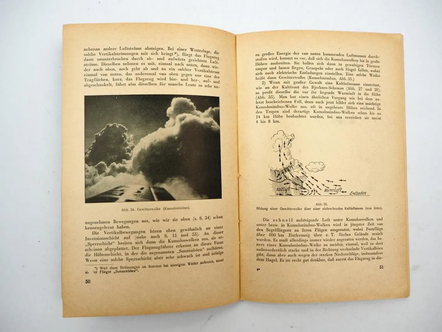 Wetterkunde für Flieger 1942 Hermann Noth Klasings Flugtechnische Sammlung Bd.20